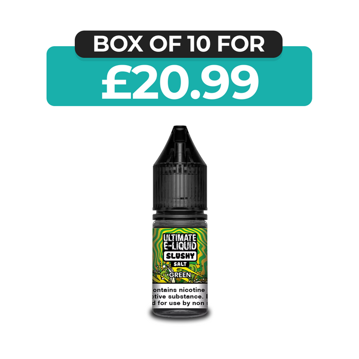 Green Slushy 10ml Nic Salt E-Liquid by Ultimate Juice