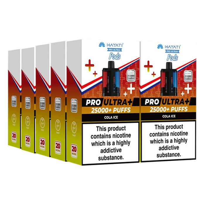 Hayati Pro Ultra Plus 25000 Puffs Pods Box of 5