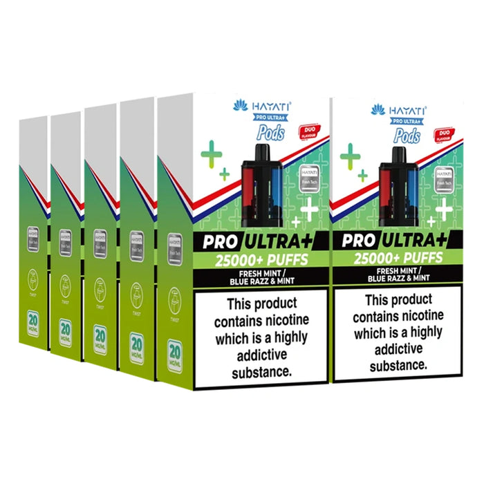 Hayati Pro Ultra Plus 25000 Puffs Pods Box of 5