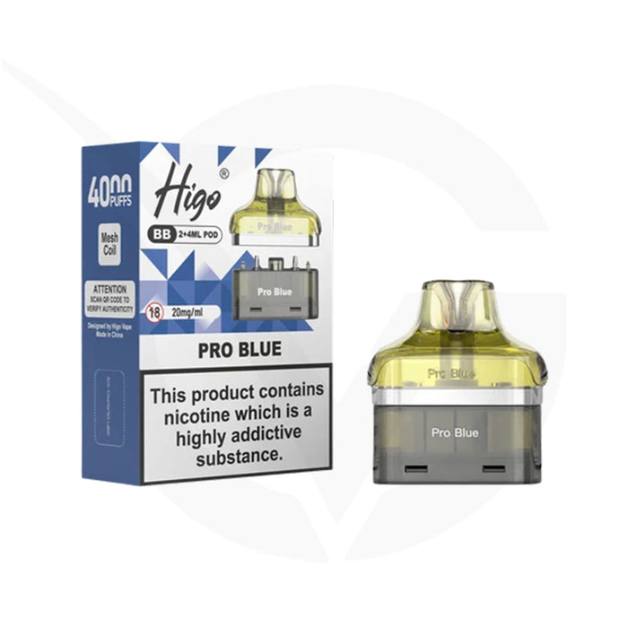 Higo BB 4000 Pro Blue Refill Pods