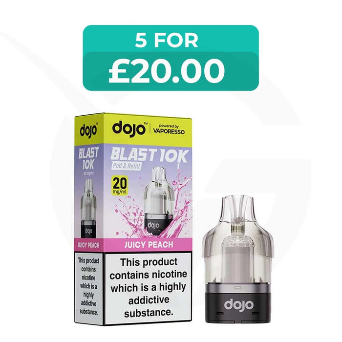 Juicy Peach Dojo Blast 10000 Refill Pack