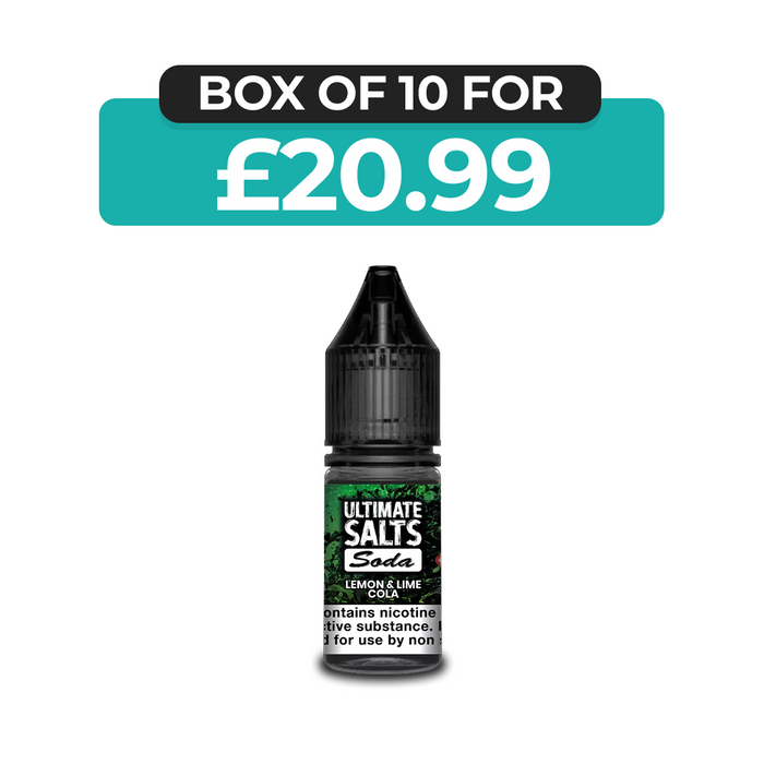 Lemon & Lime Soda 10ml Nic Salt E-Liquid by Ultimate Juice