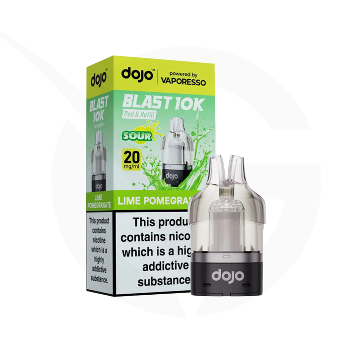 Lime Pomegranate Dojo Blast 10000 Refill Pack