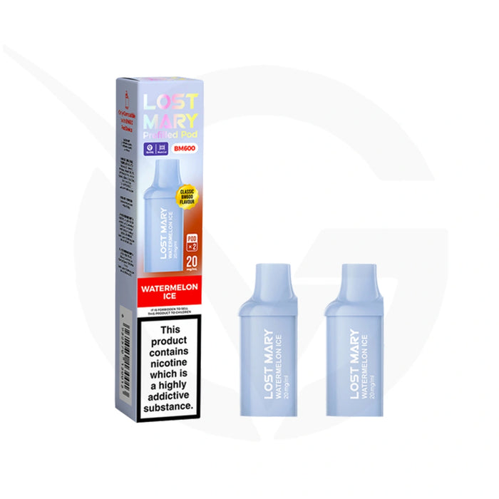 Watermelon Ice Prefilled Pods By Lost Mary BM600