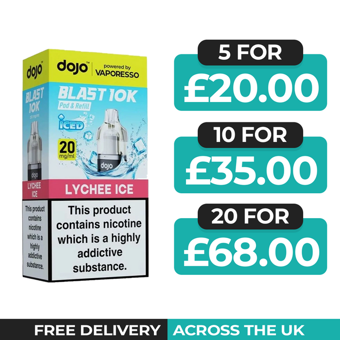 Vaporesso Dojo Blast 10k Lychee Ice Refill Pods