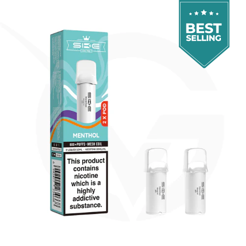 crystal menthol vapes Menthol Crystal 600 Pro Prefilled Pods by SKE