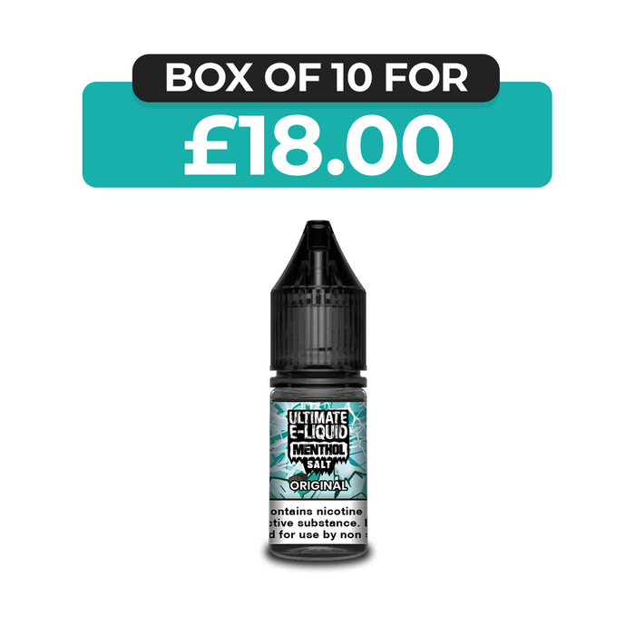 Original Menthol 10ml Nic Salt E-Liquid by  Ultimate Juice
