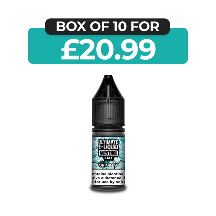 Original Menthol 10ml Nic Salt E-Liquid by  Ultimate Juice