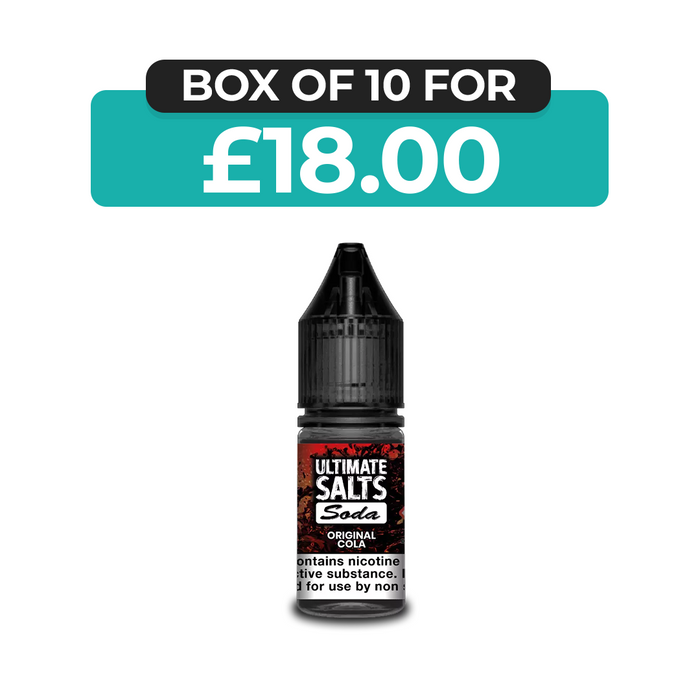 Original Cola Soda 10ml Nic Salt E-Liquid by Ultimate Juice