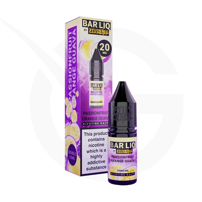 Passionfruit Orange Guava Nic Salt E-Liquid by Zeus Juice Bar Liq