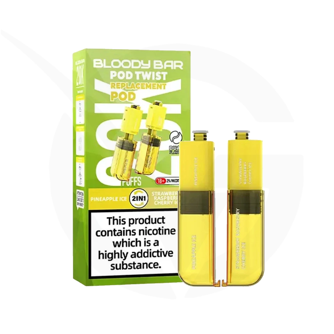Pineapple Raspberry Vape Pineapple Ice & Strawberry Raspberry Cherry Ice Bloody Bar Ultra Twist ...