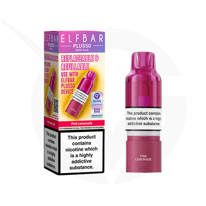 Pink Lemonade Elfbar Plus50 Refill Pods