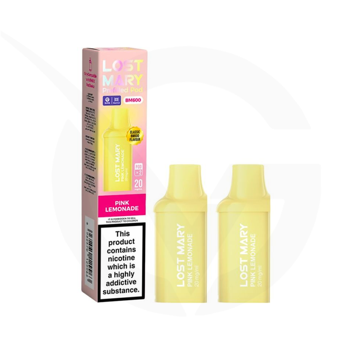 Pink Lemonade Prefilled Pods By Lost Mary BM600