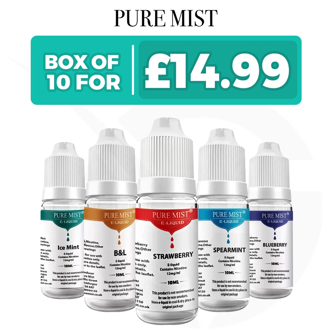 mist vape juice Pure 10ML E Liquid - Pack Of 10 QUANTITY TYPE:5Pc/1Box Vaporizer Cases Lost Mary Flavors |