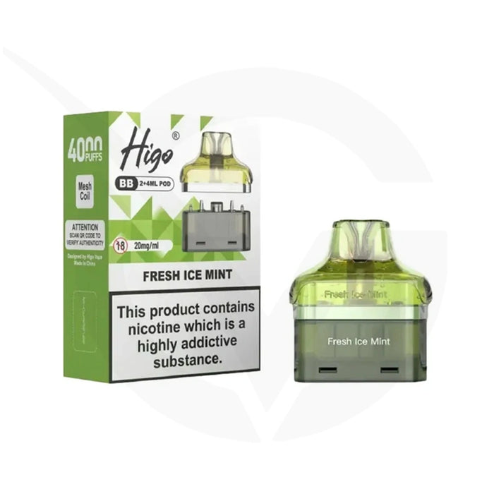 Higo BB 4000 Fresh Mint Refill Pods