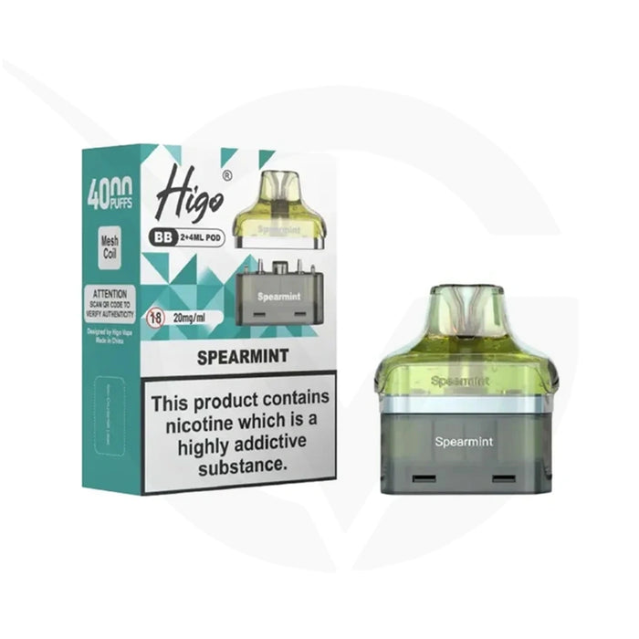 Higo BB 4000 Spearmint Refill Pods