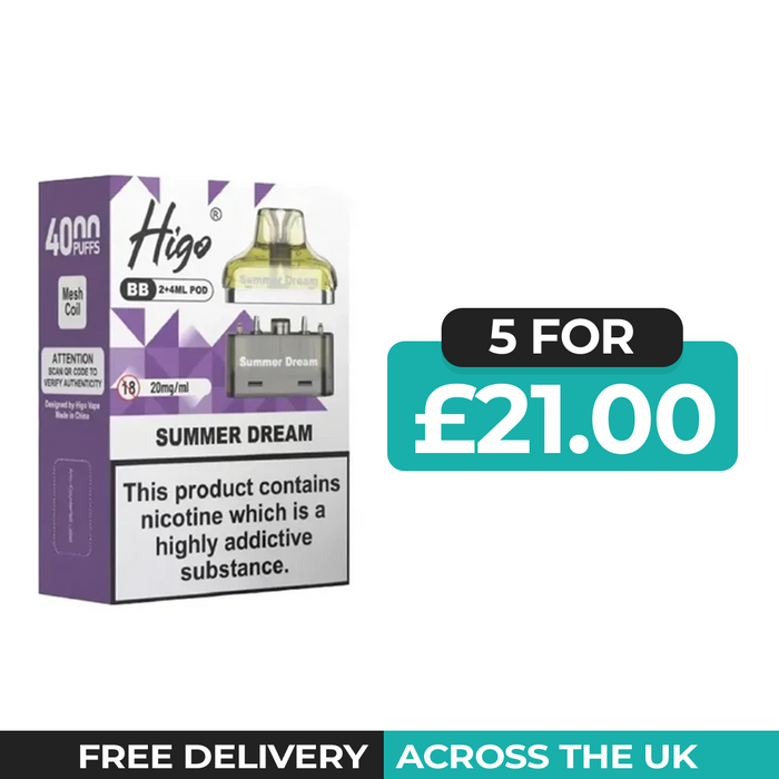 Higo BB 4000 Summer Dream Refill Pods