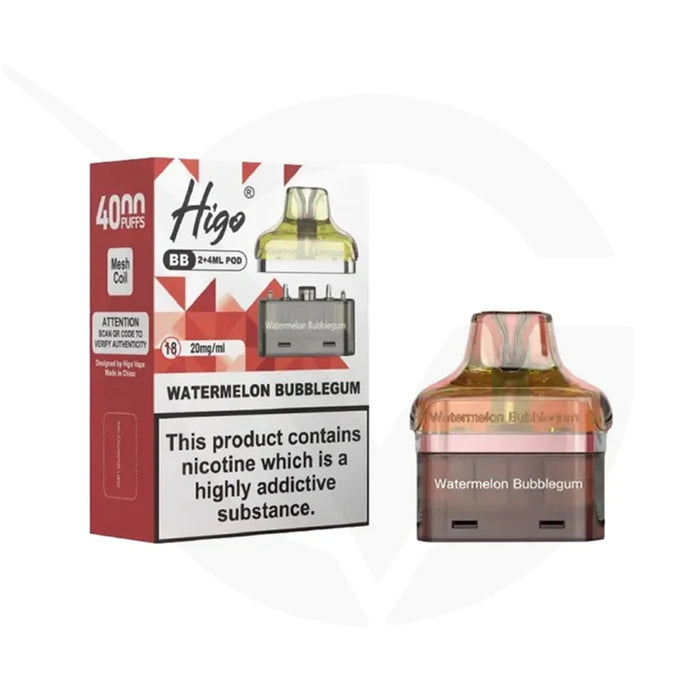 Higo BB 4000 Watermelon Bubblegum Refill Pods