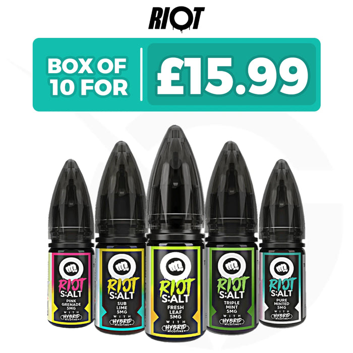 Riot Squad 10ml Nic Salt E-Liquid Box of 10