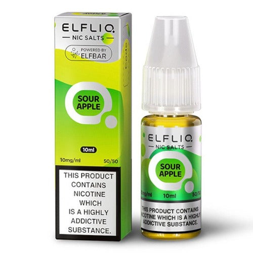 Sour Apple 10ml Elfliq Nic Salt E-Liquid by Elf Bar