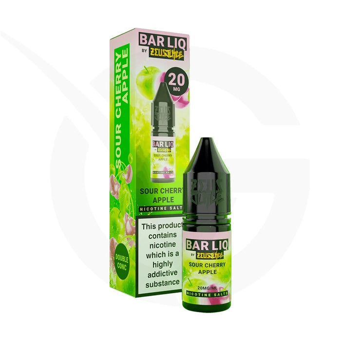 Sour Cherry Apple Nic Salt E-Liquid by Zeus Juice Bar Liq