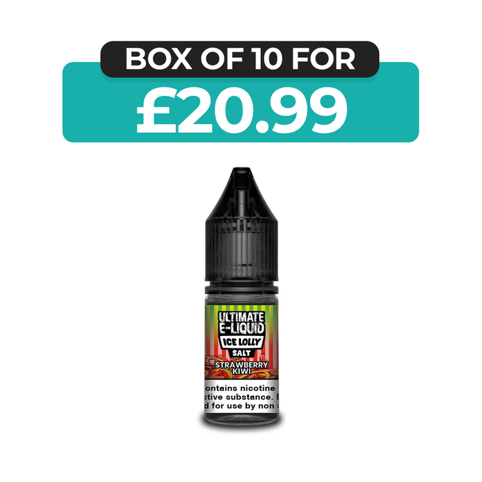 Strawberry Kiwi  Ice Lolly 10ml Nic Salt E-Liquid by Ultimate Juice
