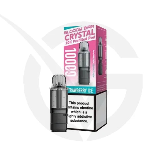 Strawberry Ice Refill Pack By Bloody Bar Crystal 10k