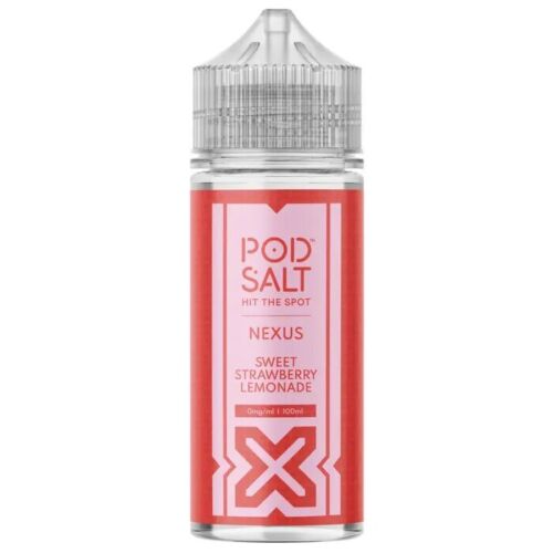 Sweet Strawberry Lemonade 100ml Shortfill E-Liquid By Pod Salt Nexus