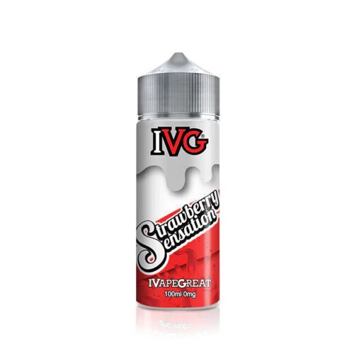 Strawberry Sensation 100ml Shortfill E-Liquid By IVG