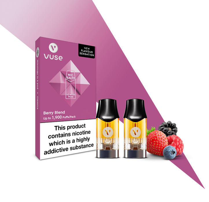 Vuse ePod Berry Blend Nic Salts eLiquid Pods - Golden Vape Vuse ePod Berry Blend Nic Salts eLiquid Pods - Golden Vape