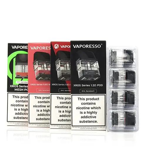 Vaporesso XROS Replacement Pods - Pack of 4 - Golden Vape Vaporesso XROS Replacement Pods - Pack of 4 - Golden Vape