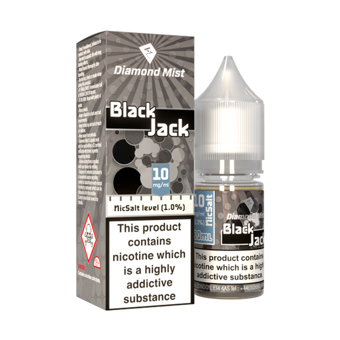 Black Jack 10ml E-Liquid By Diamond Mist