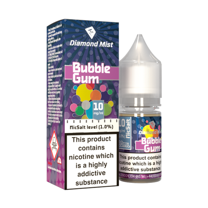 Bubble Gum 10ml E-Liquid By Diamond Mist
