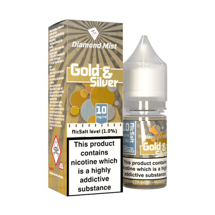 Gold & Silver Tobacco 10ml E-Liquid By Diamond Mist