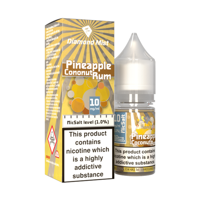 Pineapple Coconut Rum 10ml E-Liquid By Diamond Mist