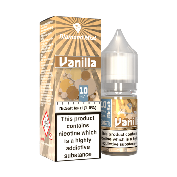 Vanilla 10ml E-Liquid By Diamond Mist