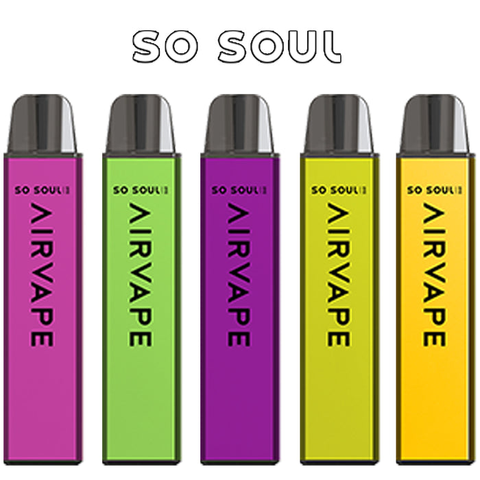 So Soul AIRVAPE Bar 600 Puff Disposable Vape Nic Salt 20mg