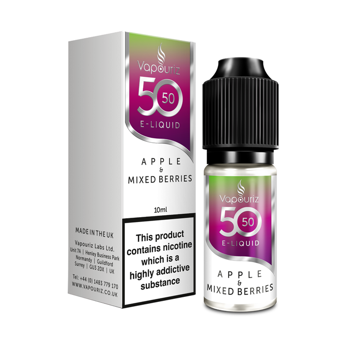 Apple & Mixes Berries 50/50 10ml E-Liquid By Vapouriz