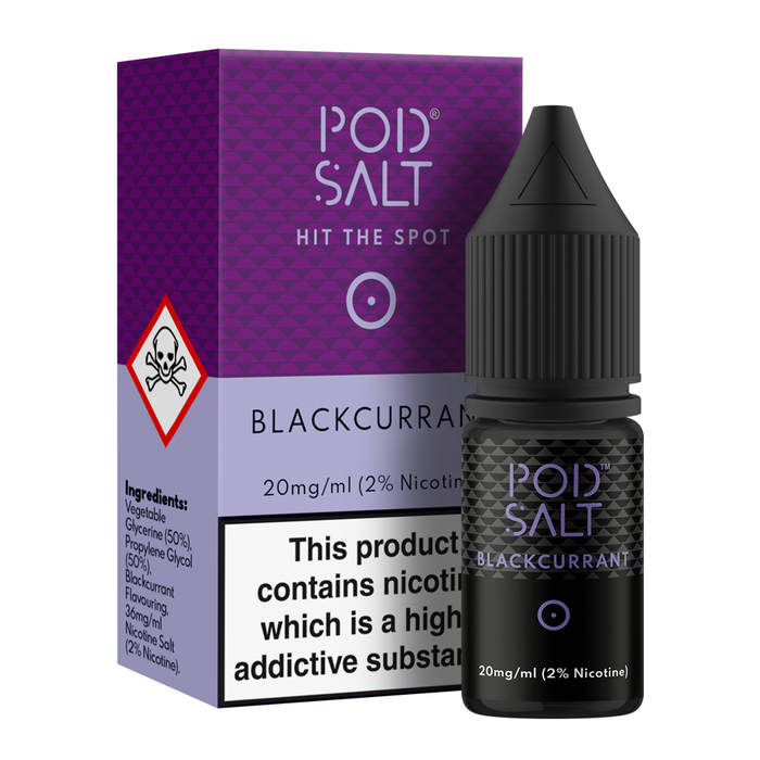 Blackcurrants 10ml Nicotine Salt E-Liquid by Core Pod Salt