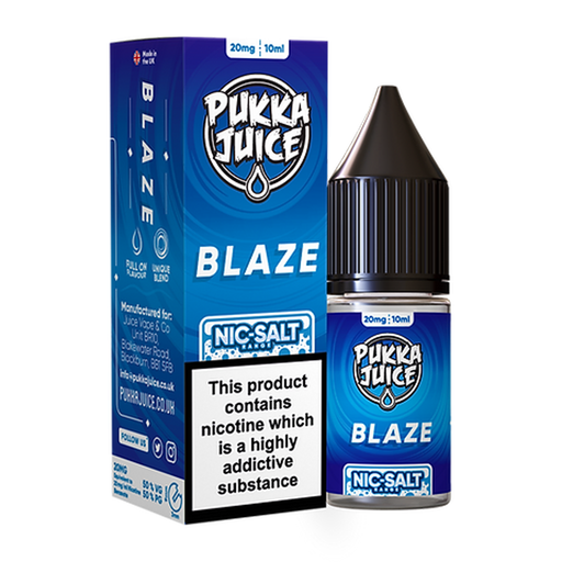 Blaze 10ml Nic Salt E Liquid By Pukka Juice