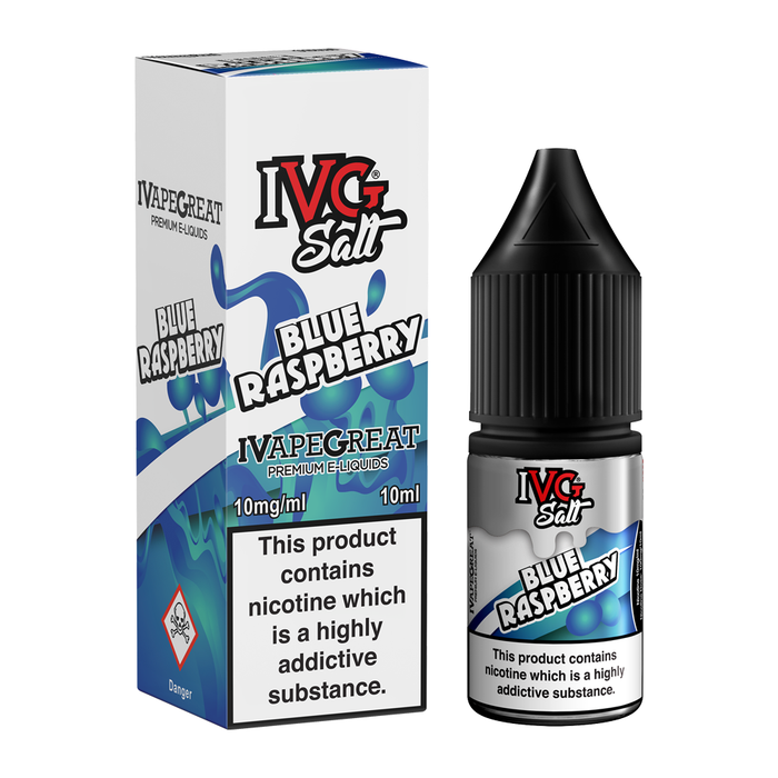 Blue Raspberry 10ml Nicotine E-Liquid by IVG