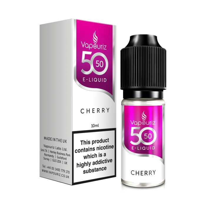 Cherry 50/50 10ml E-Liquid By Vapouriz