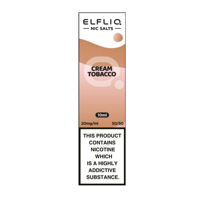 elfliq cream tobacco Snoow Nic Salt E-Liquid by Elf Bar Tablites Cream Tobacco 10ml Elfliq Nic