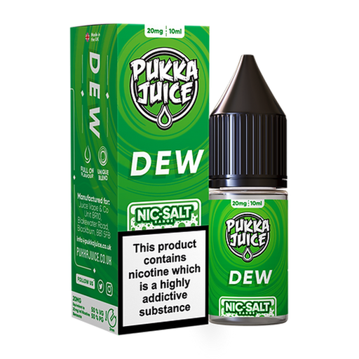 Dew 10ml Nic Salt E Liquid By Pukka Juice