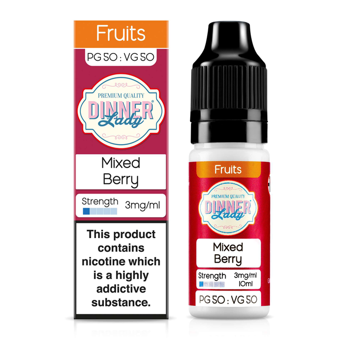 Mixed Berry 10ml 50/50 E-Liquid By Dinner Lady