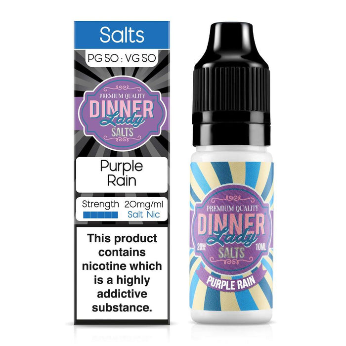 Purple Rain 10ml Nic Salt E-Liquid By Dinner Lady