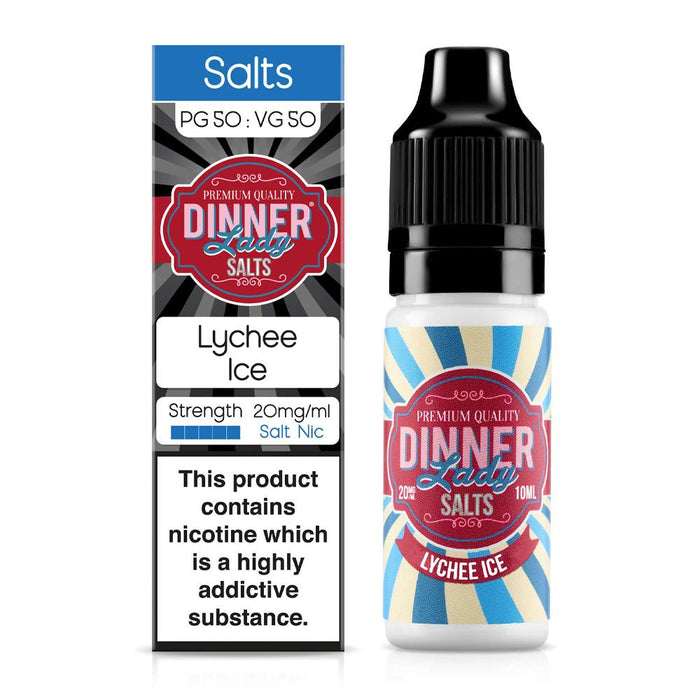 Lychee Ice 10ml Nic Salt E-Liquid By Dinner Lady