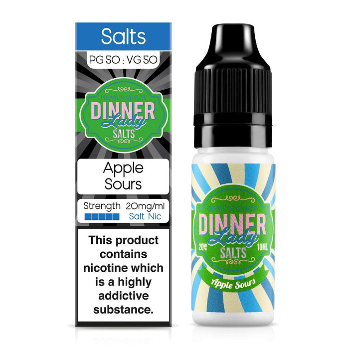 Apple Sours 10ml Nic Salt E-Liquid By Dinner Lady