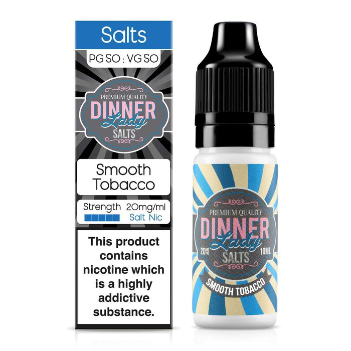 Smooth Tobacco 10ml Nic Salt E-Liquid By Dinner Lady