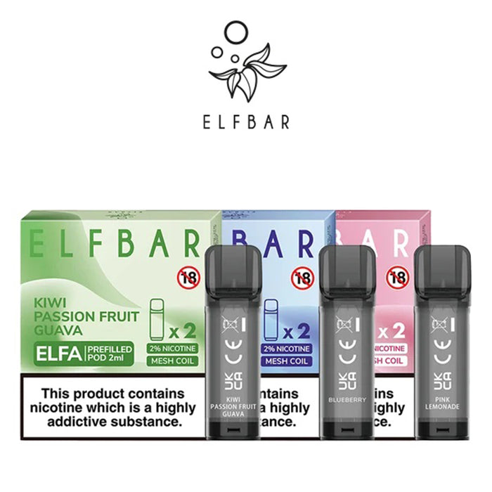 Elf Bar ELFA Pre-filled E Liquid Pods - Pack of 2 - Golden Vape Elf Bar ELFA Pre-filled E Liquid Pods - Pack of 2 - Golden Vape